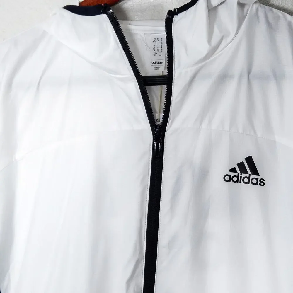 Adidas Carrera Running Jacket Women's Size Small White Sporty Streetwear - Picture 4 of 12